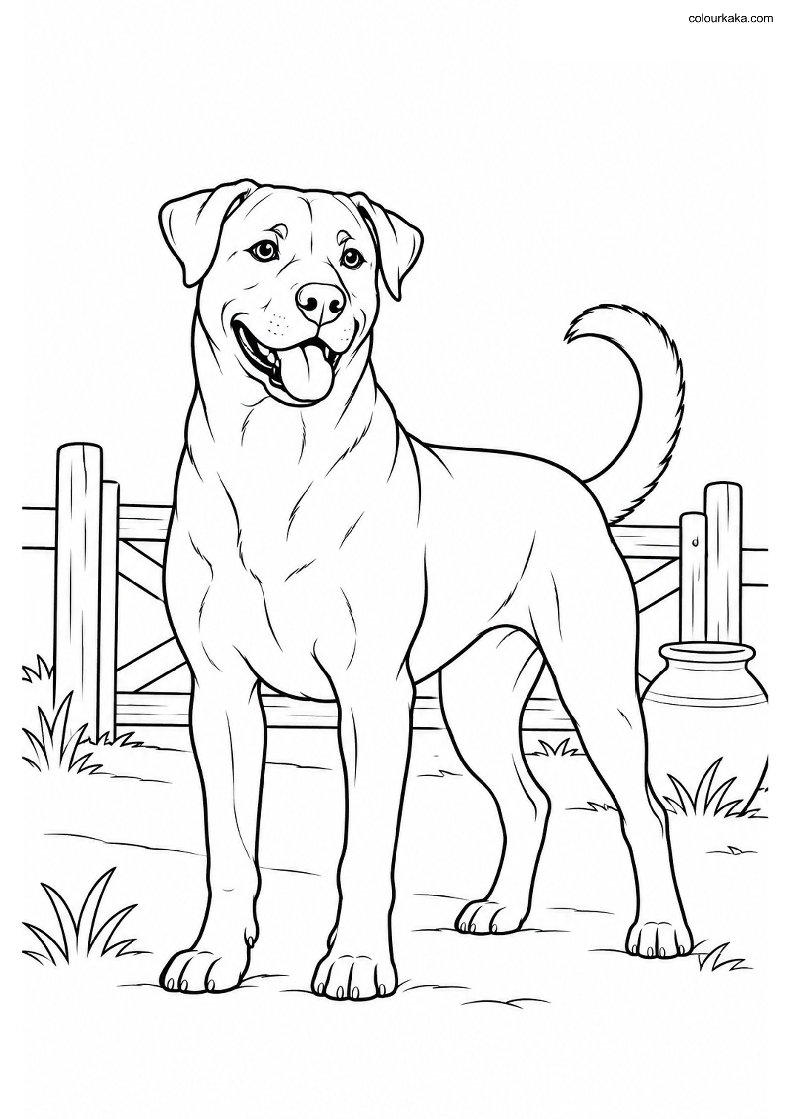 Kombai Farm Gate Coloring colouring page preview