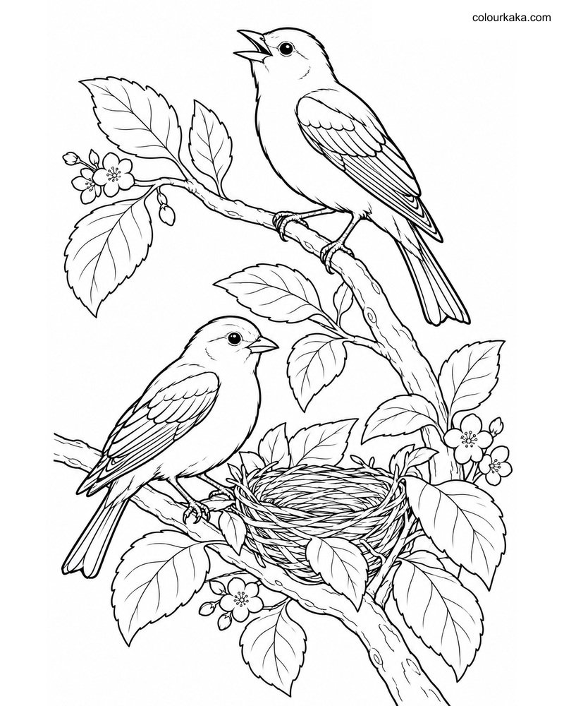 Scarlet Tanager Pair Page thumbnail